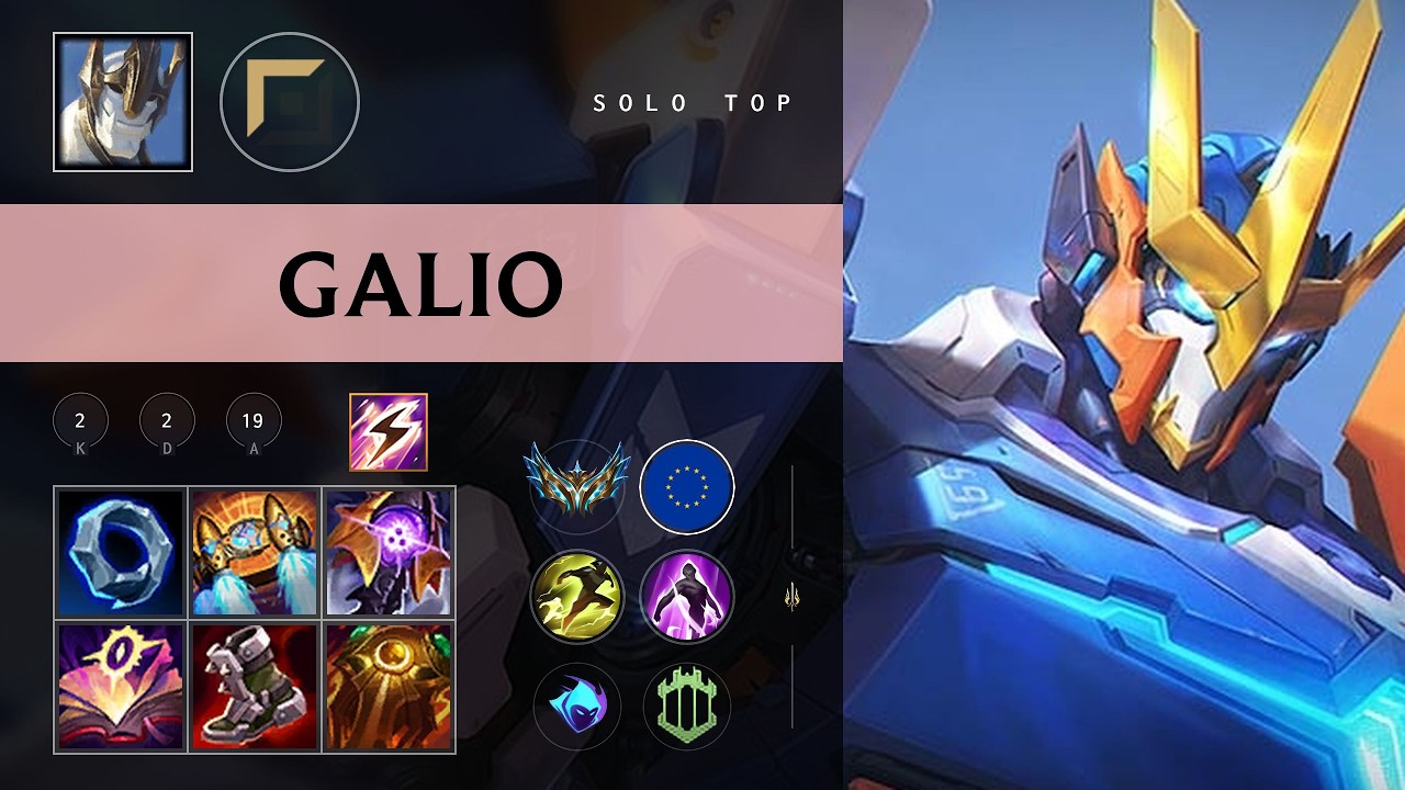 Galio Top vs Riven - EUW Challenger Patch 26.10