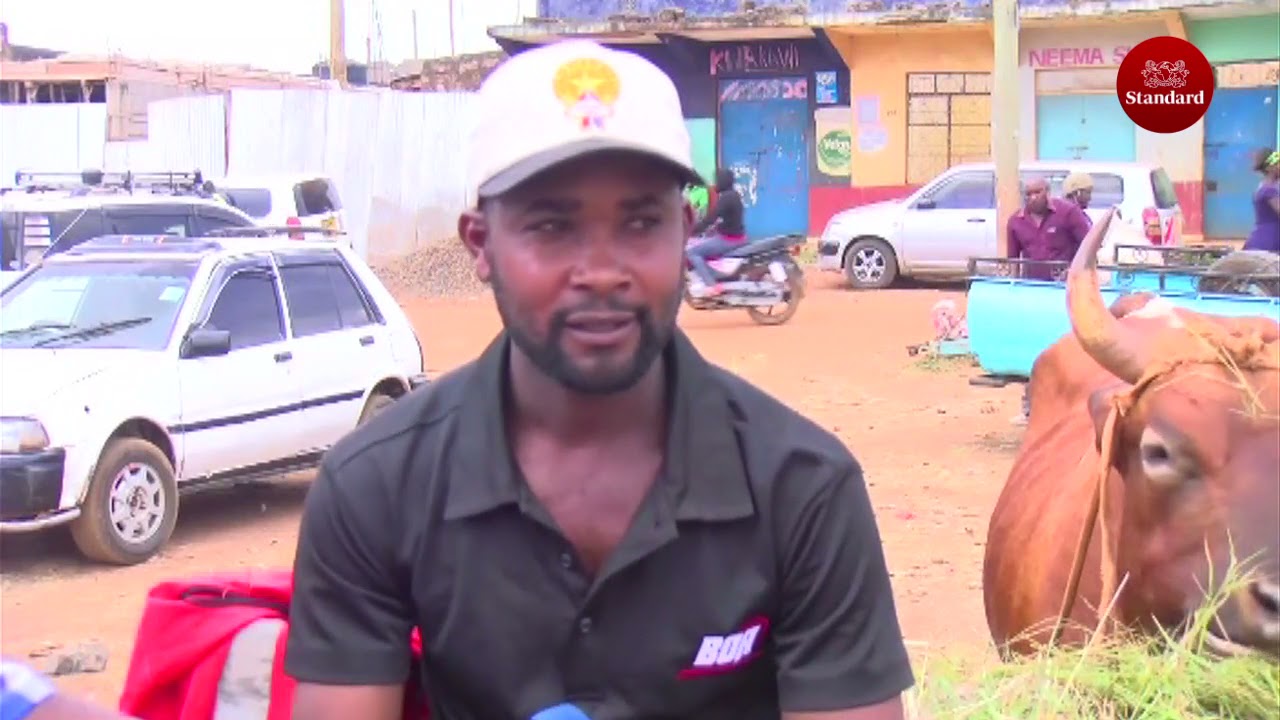 At Kutus market Kirinyaga County traders  have come up with oxen shoes