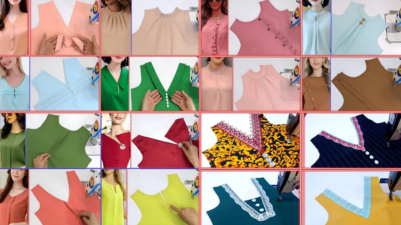 16 Beautiful Neck Design Sewing Tricks and  Tips | Sewing Techniques for Beginners | Sewing tutorial