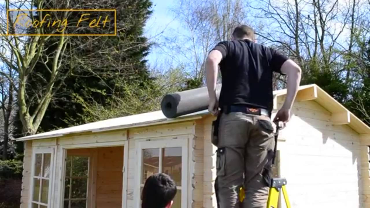 4m x 3m Reverse Log Cabin Installation