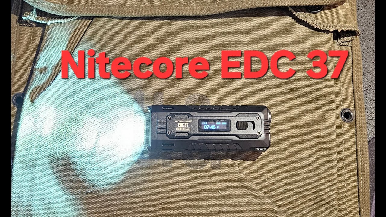 Nitecore EDC 37 Review and Beam Shots