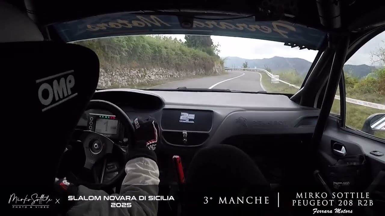 SLALOM NOVARA DI SICILIA 2025 // PEUGEOT 208 R2B CAMERA CAR // MIRKO SOTTILE