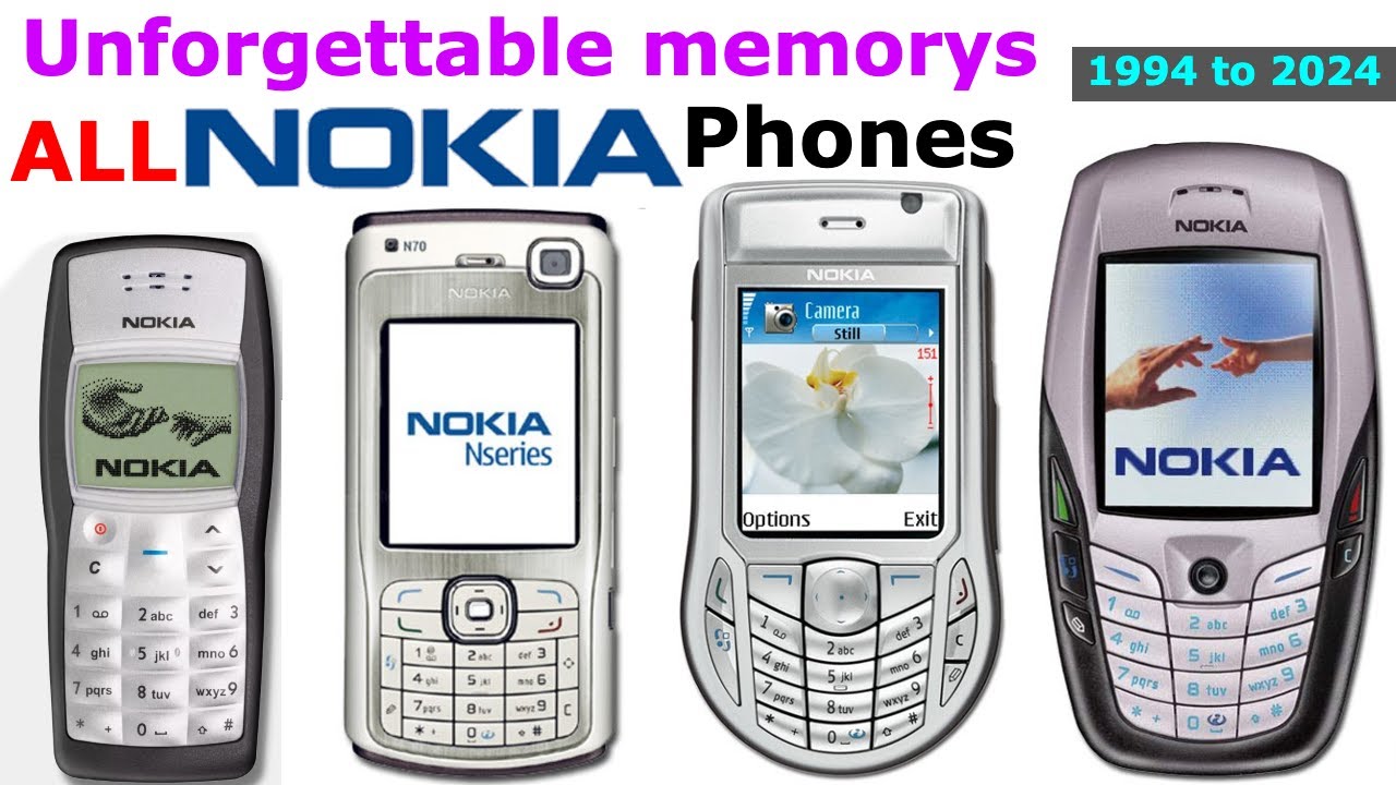 Evolution Of Nokia Mobiles | Nokia Unforgettable Memorys 1994 to 2024
