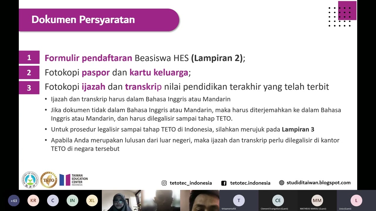 TEC Webinar 10 - Huayu Enrichment Scholarship 2022