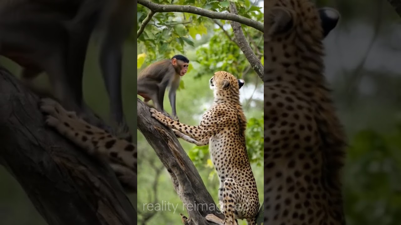 Cheetah vs Monkey 🐒 