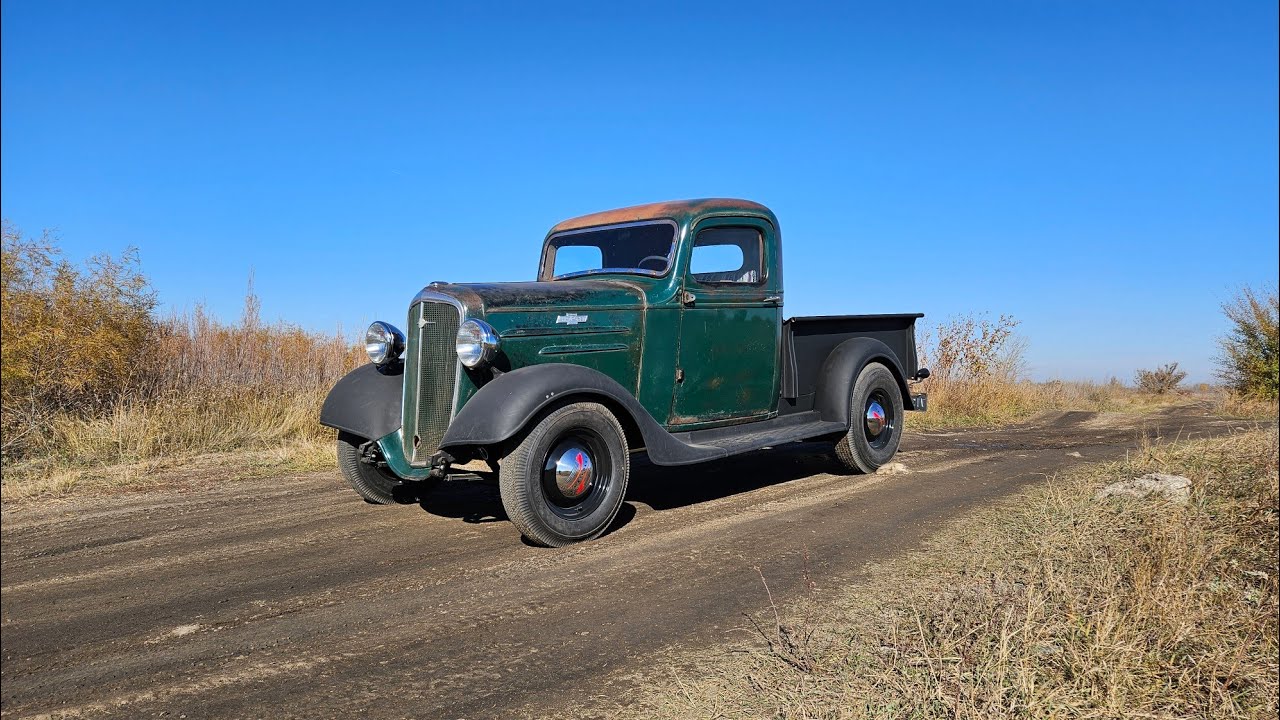 Пикап Chevrolet 1936 года получил новый пол кузова и новую выхлопную систему (спорно)