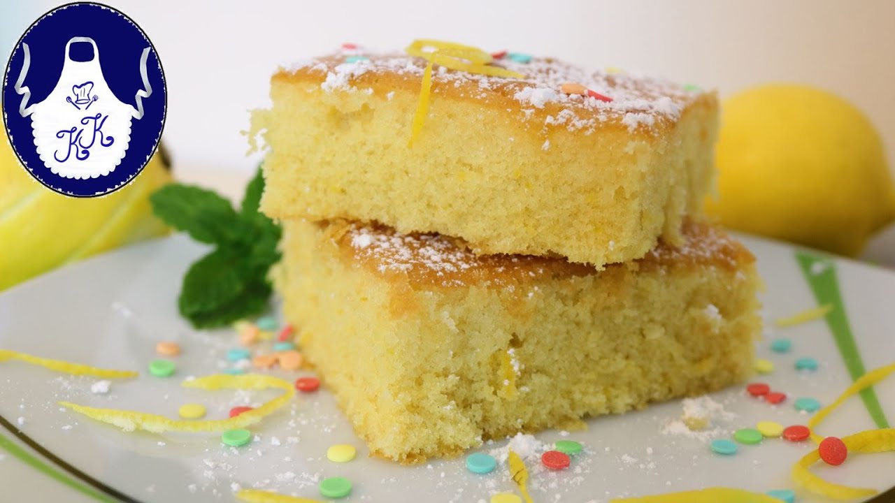 Getränkter - Zitronenkuchen saftig und fluffig, blitzschnell gemacht / Blitzrezept