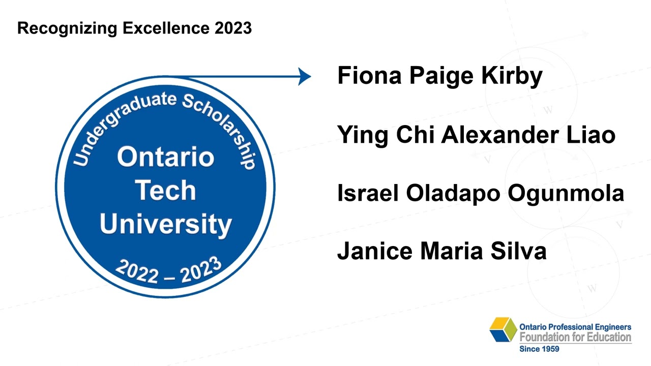 Undergraduate Scholarship Recipients 2022-2023