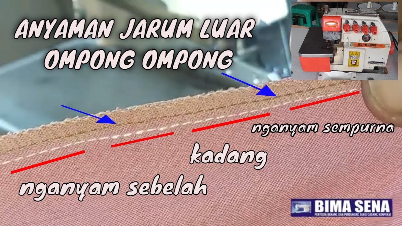 Seting loper atas dan jarum , Anyaman Jarum luar kadang nyangkut kadang tidak (Belajar servis Eps 4)
