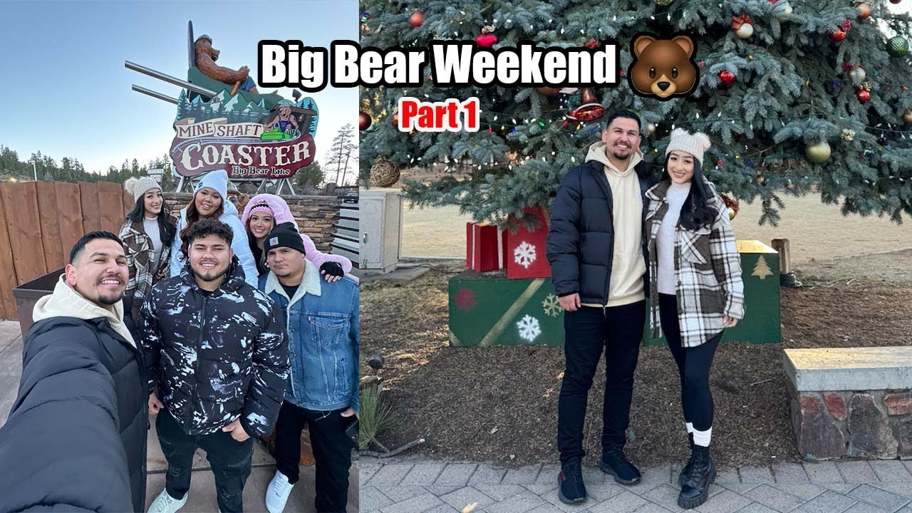 We Went On A Friends Cabin Trip To Big Bear | Cabin Tour, The Village, Mineshaft Coaster