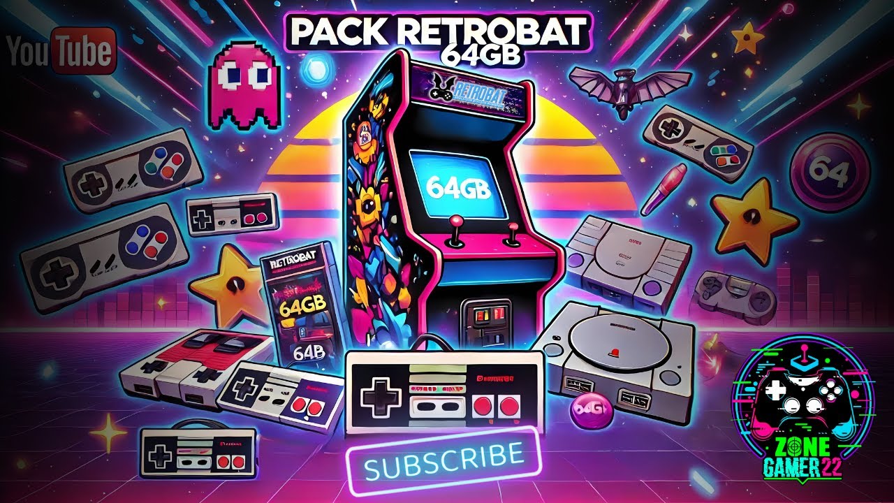 RETROBAT✅El Mejor Pack 64GB✅Con 2000 Juegos Incre&iacute;bles✅Total De 27 Sistemas✅F&aacute;cil Instalaci&oacute;n En PC✅