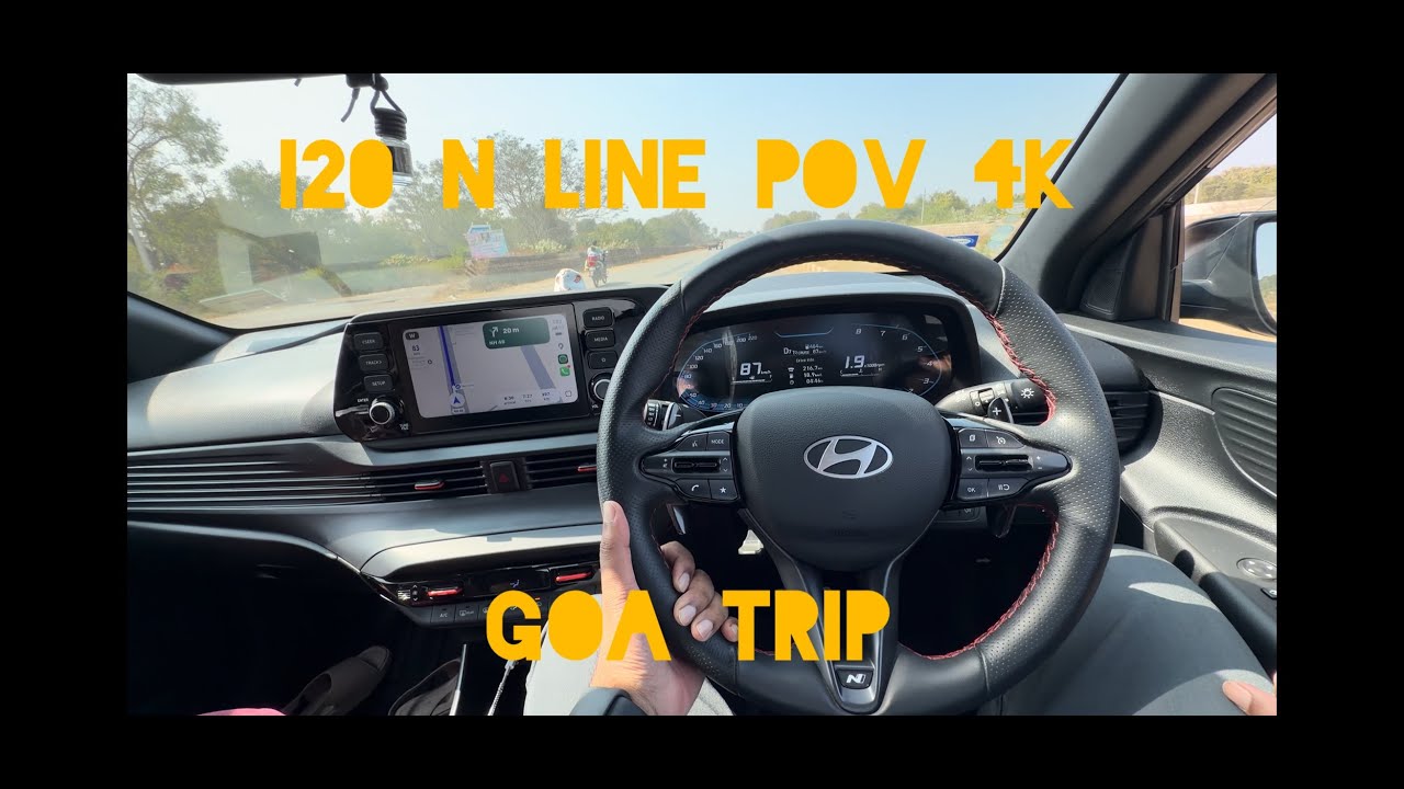 Goa Trip | Relaxing Silent 4K POV Drive | i20 N Line | NH48 (Tumkur–Davangere)