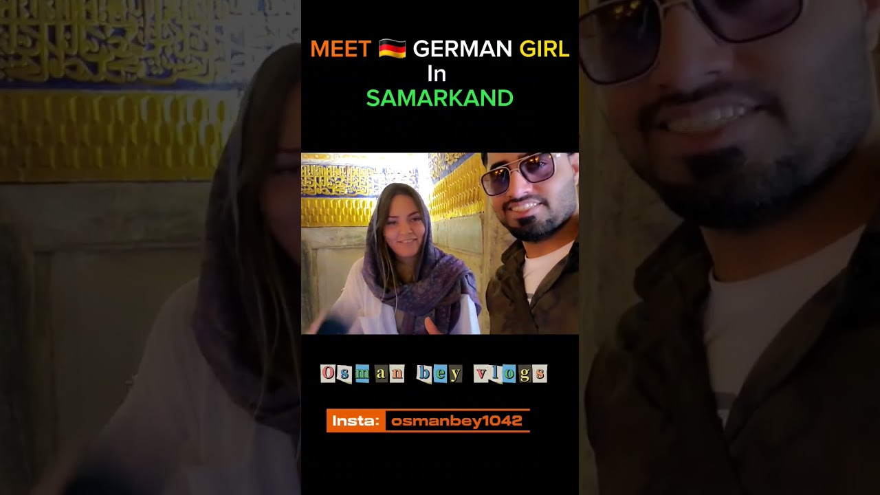 Samarkand me Hui 🇩🇪German Ladki Celine se Mulaqat,German Vloger in Uzbekistan #couchsurfing #travel