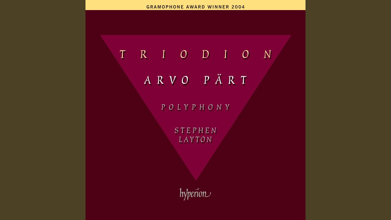 Pärt: Littlemore Tractus (2001)