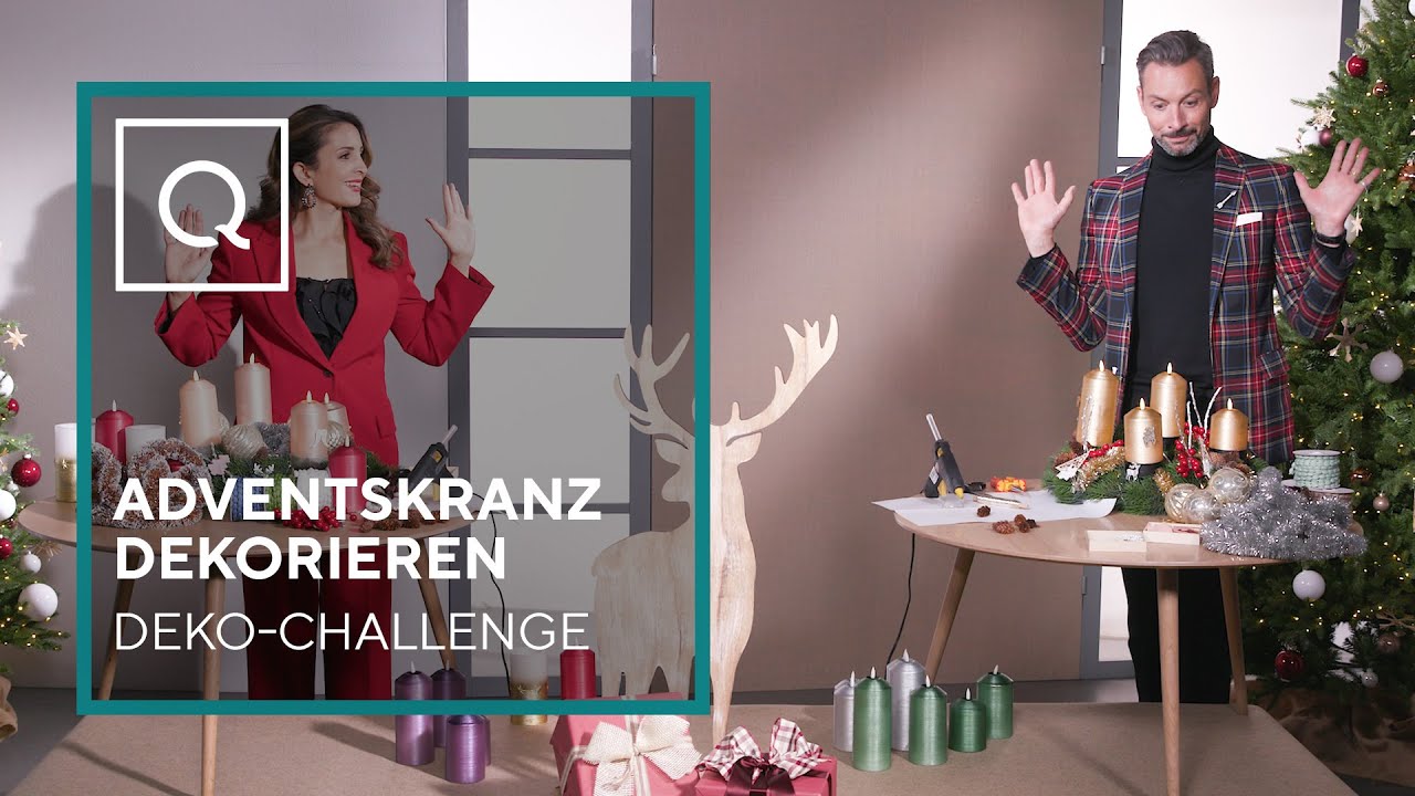 Adventskranz dekorieren | Deko-Challenge | QVC