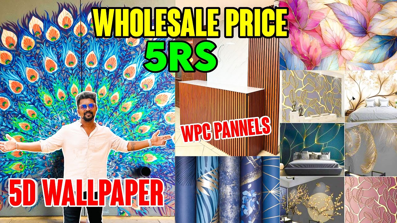 Wholesale Price Wall paper / 5D wallpaper Delivery Available 