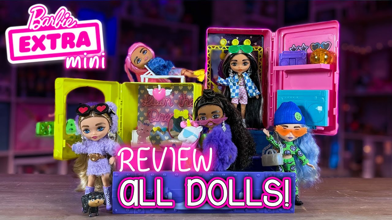 New Barbie Extra Mini Dolls & Travel Playset Review!