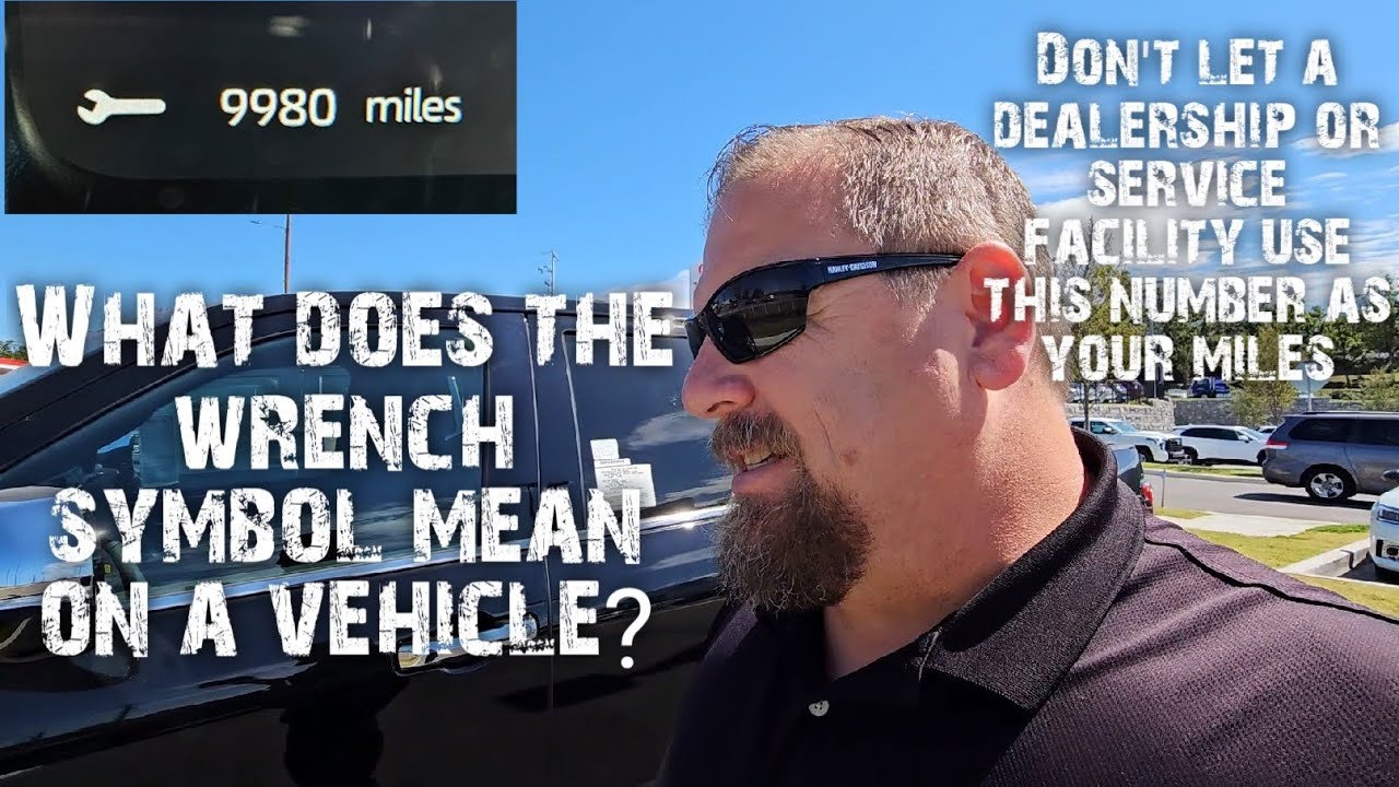 Что означает символ гаечного ключа на приборной панели?