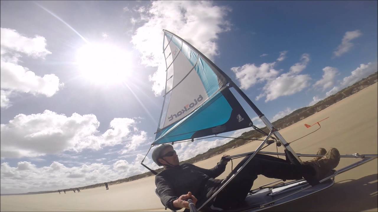 Extreme speed Blokarting/Sandy Point - Insane GoPro Filming