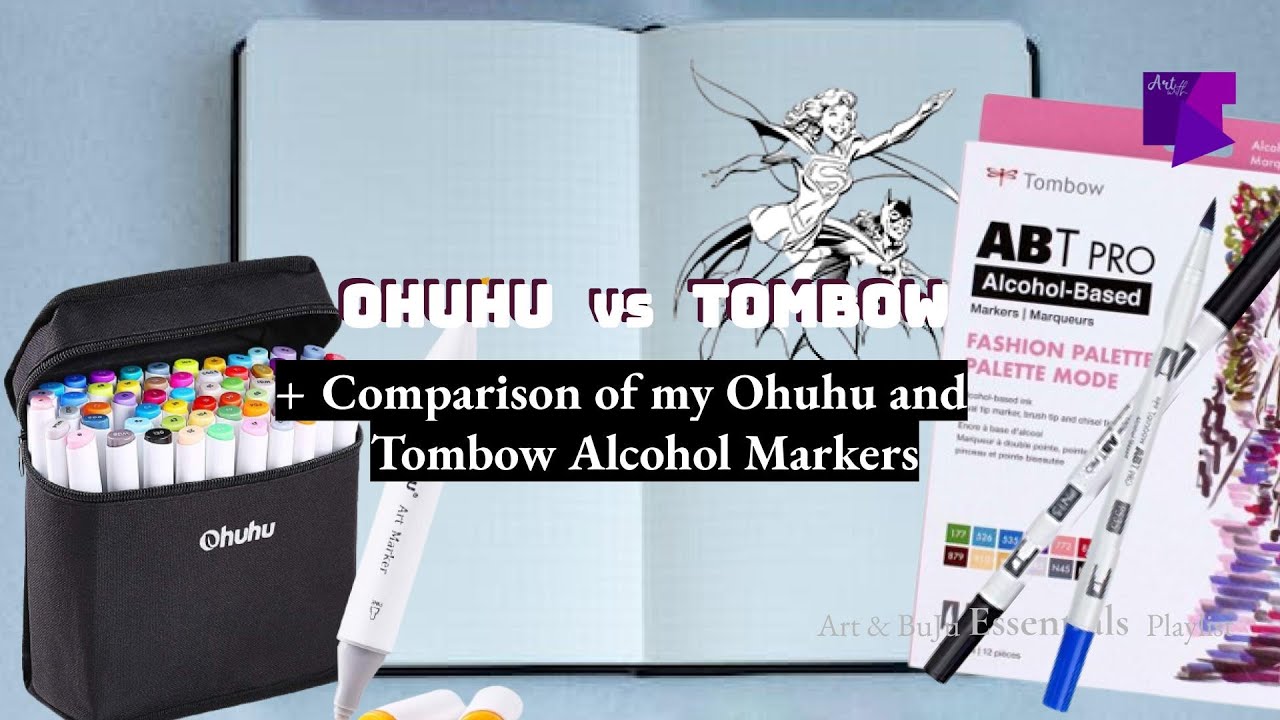 ART MARKER COMPARISON: Ohuhu VS Tombow Alcohol Markers