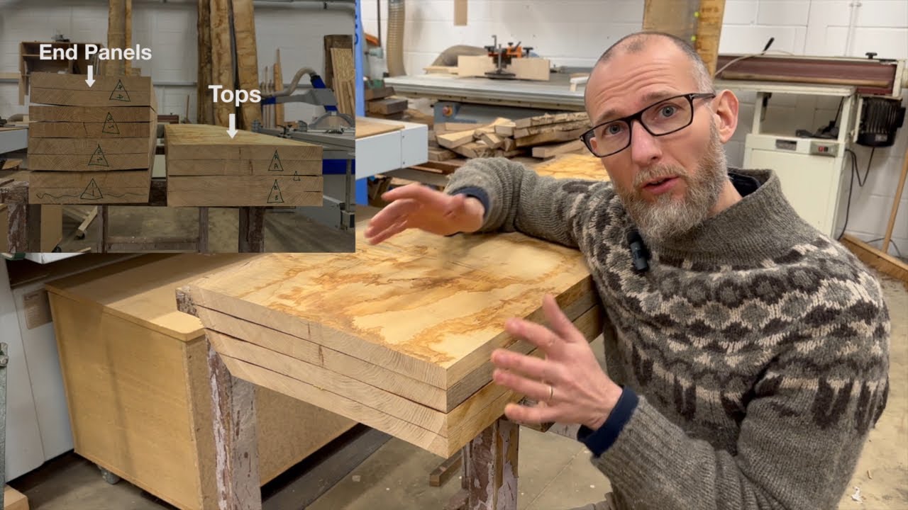 Book matching in solid timber — explaining my approach 