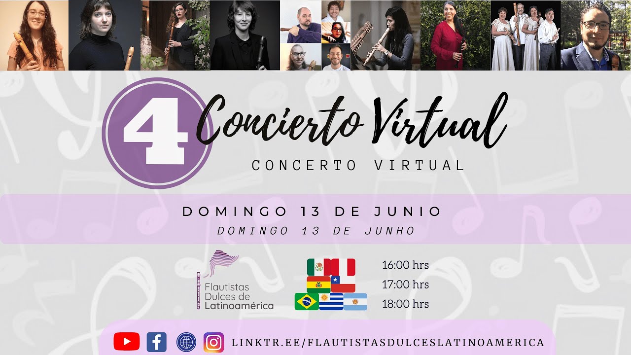 4to concierto de Flautistas dulces de Latinoamérica