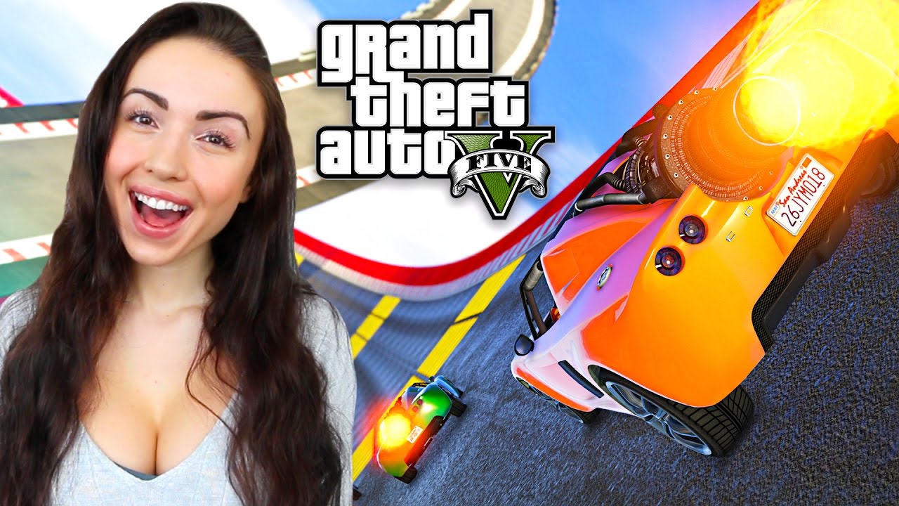 GTA 5 Online - ROCKET CAR RACES!!