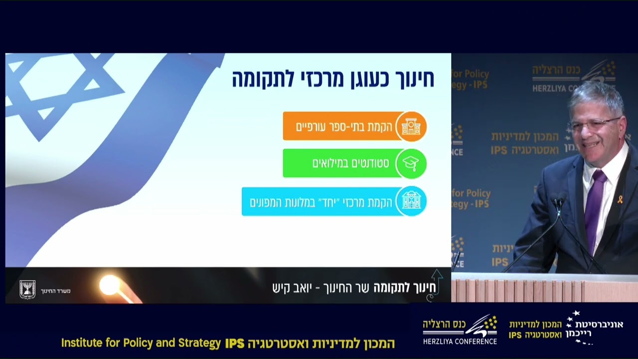 Yoav Kisch, Israel&rsquo;s Minister of Education Address | Herzliya Conference 2024