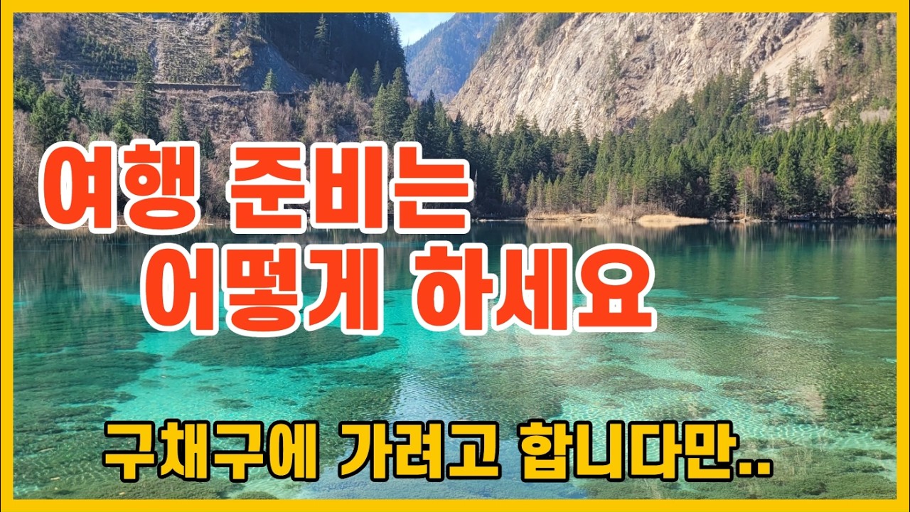 여행준비 점검