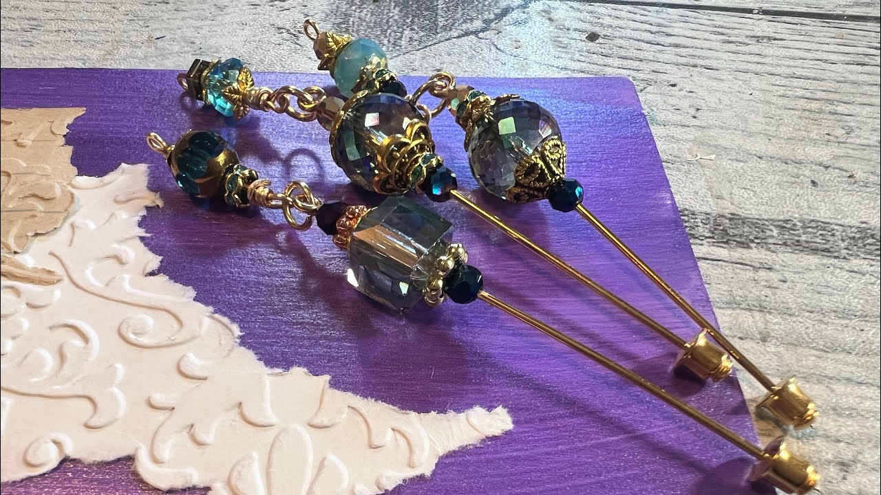 Making Stick Pins With Top Dangles