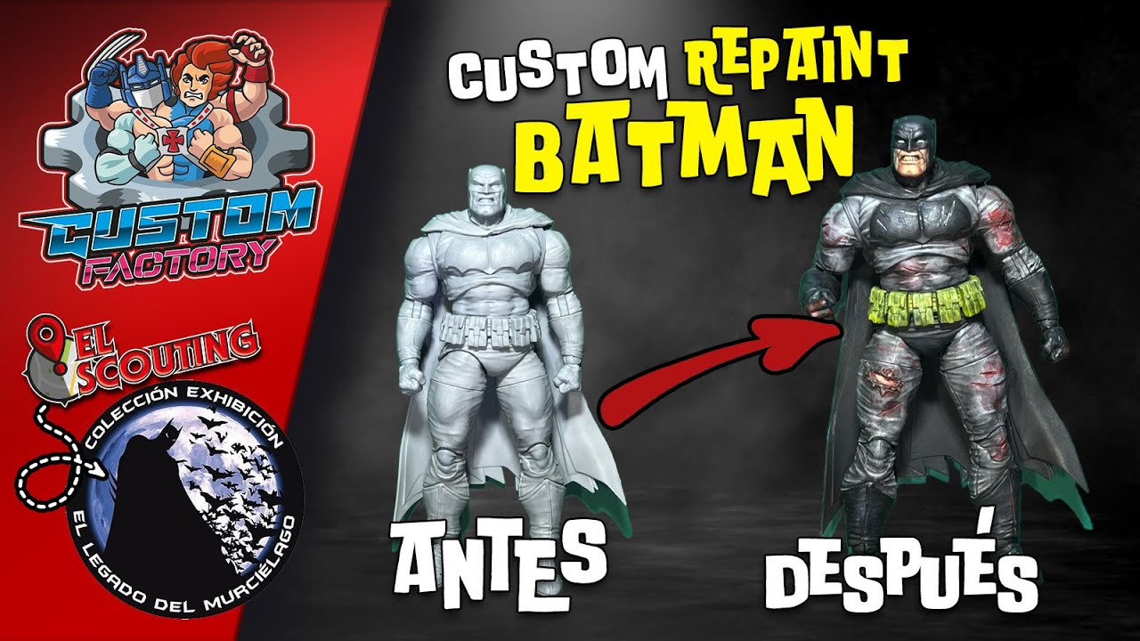 216 - Custom Batman Repaint, diy, toys, mc farlane, dc