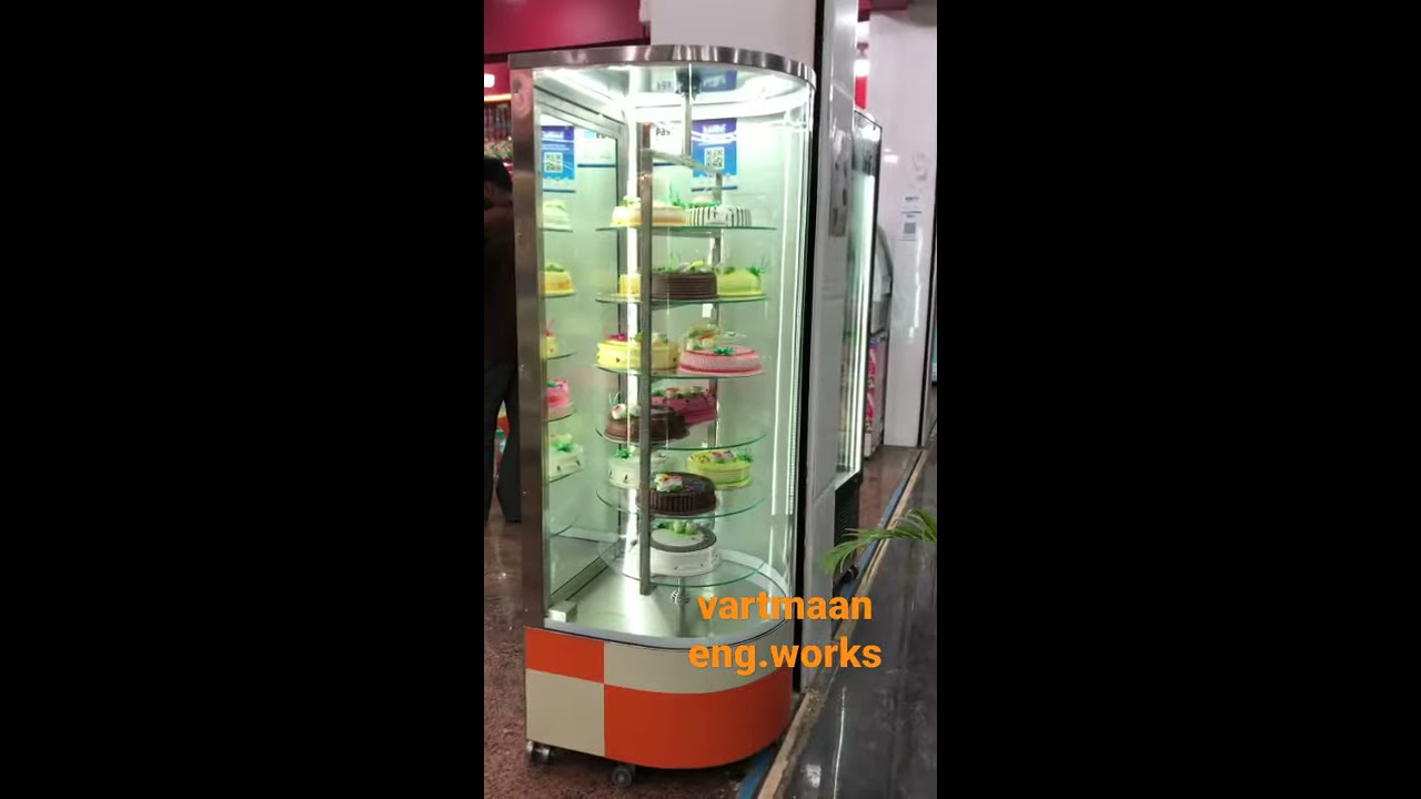 revolving cake display counter