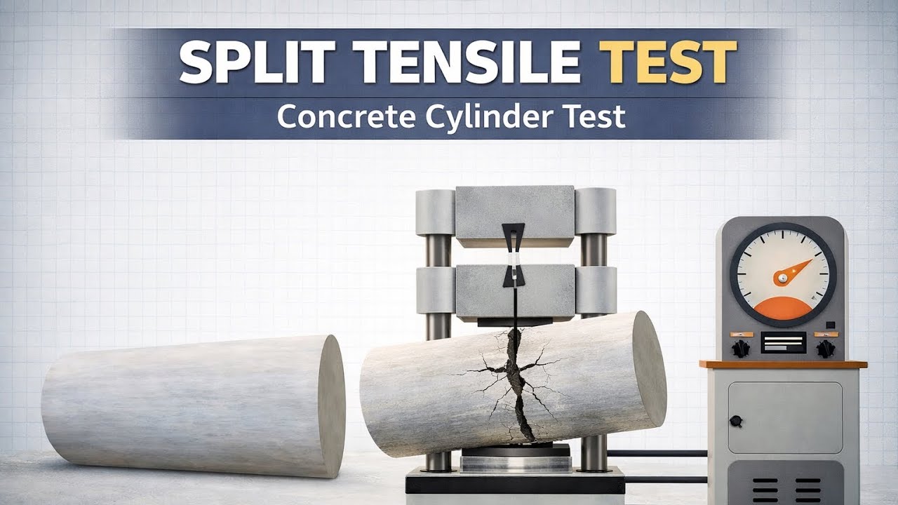 How to determine split tensile strength test of concrete || Laboratory Concrete Test #2