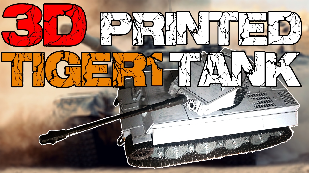 3D printed Tiger 1 tank free stl files