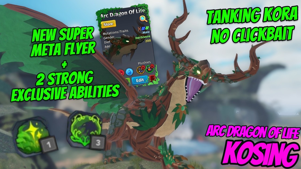 NEW SUPER META FLYER 2 STRONG EXCLUSIVE ABILITIES Arc Dragon of Life | Creatures of Sonaria