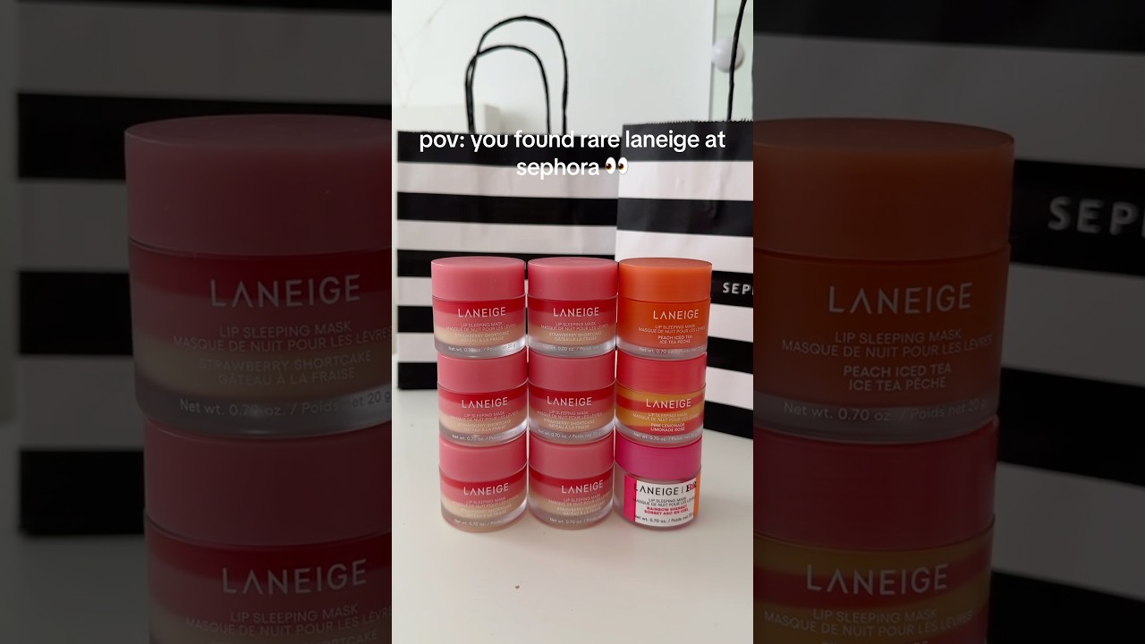 I found the new rare limited edition laneige at Sephora.. 👀🍰🍓