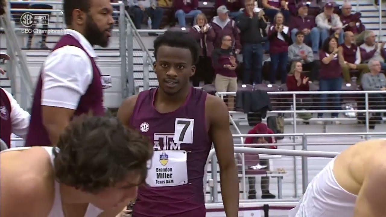 M 800m. Final. Brandon Miller. SEC Indoor Track and Field Championships. 02/27/2022