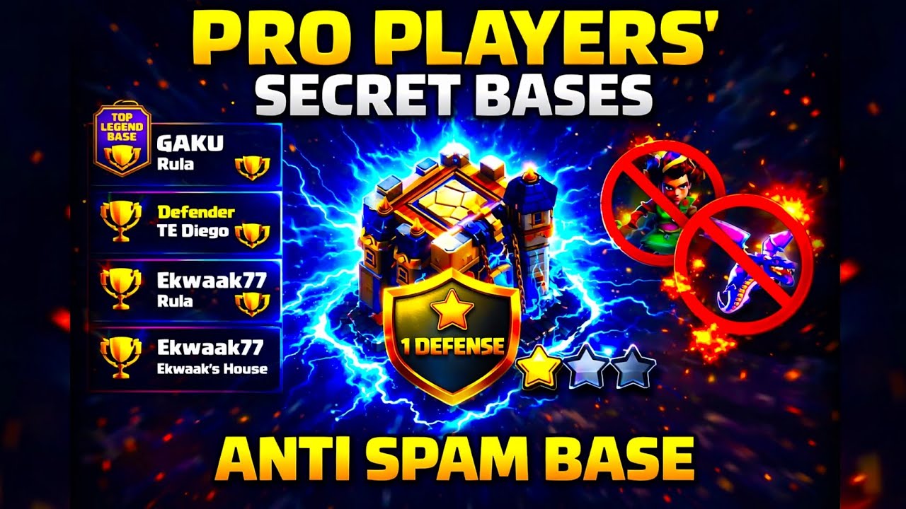 Top 8 Best Town Hall 18 Anti Thrower Bases for 1 STARS ! With TH18 War Base Layout Clash of clans