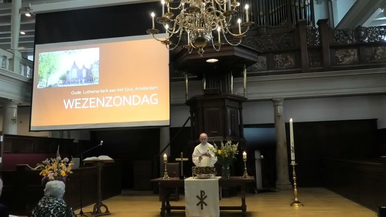 Viering in de Oude Lutherse Kerk op zondag 21 mei 2023