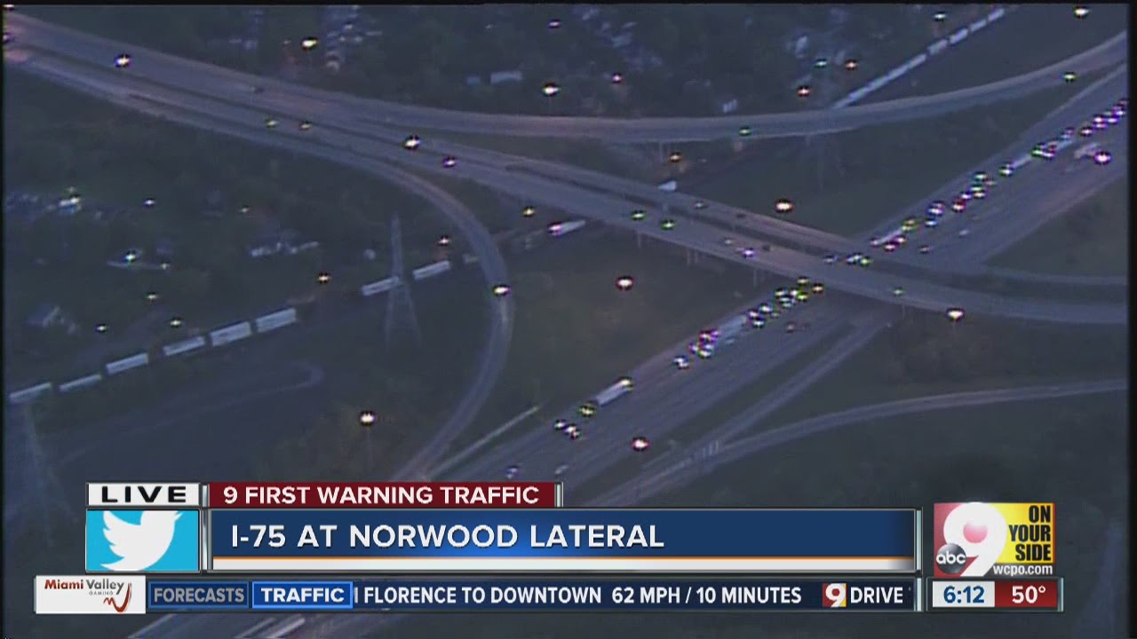 SB I-75 heavy construction backup from Ronald Reagan Hwy toward Norwood Lateral