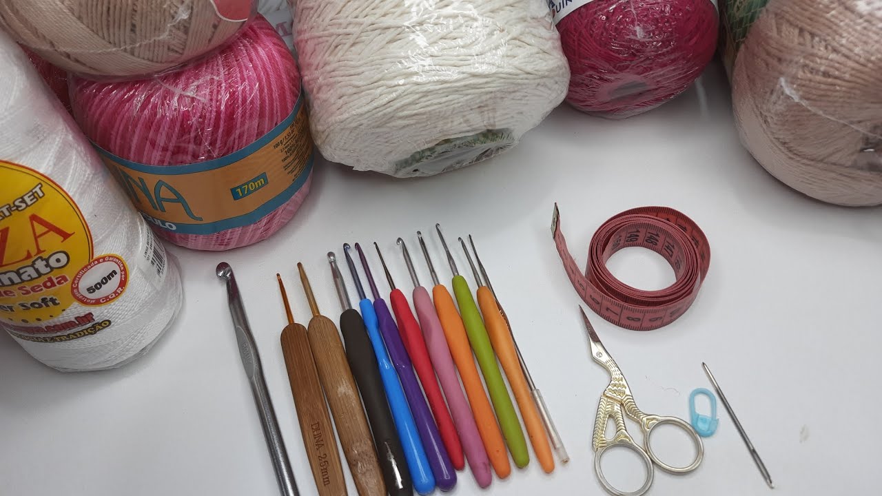 Quais Matérias São Básicos Pra Você  iniciar no Crochê#crochet#croche#crocheting#dicas#iniciantes#