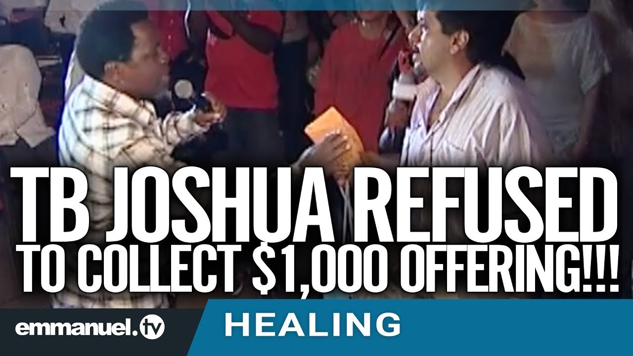 WHY TB JOSHUA REFUSED TO COLLECT $1,000 OFFERING!!!