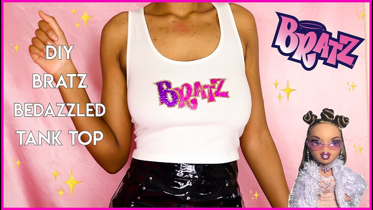 DIY BEDAZZLED BRATZ TANK TOP - TEHJA