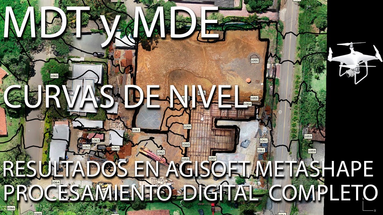 TUTORIAL AGISOFT METASHAPE (3). MDT- Curvas de nivel