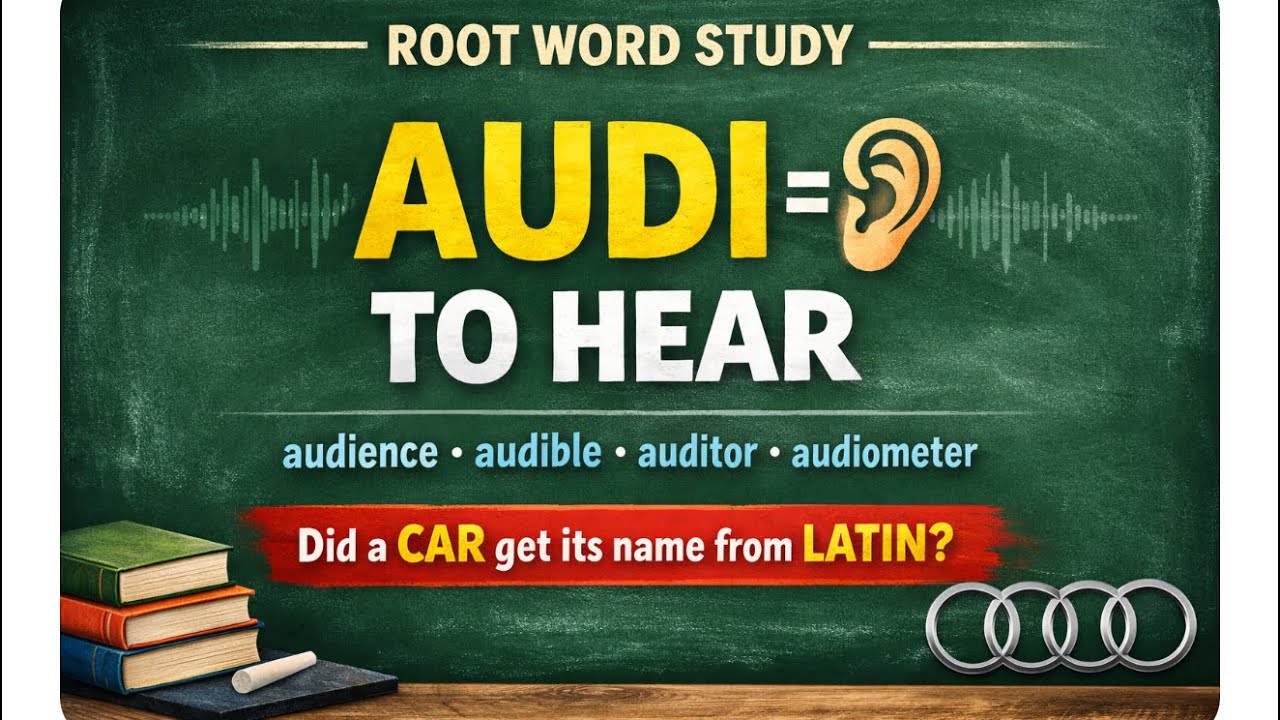 How did Audi get its name? It’s all related to root word study. 
