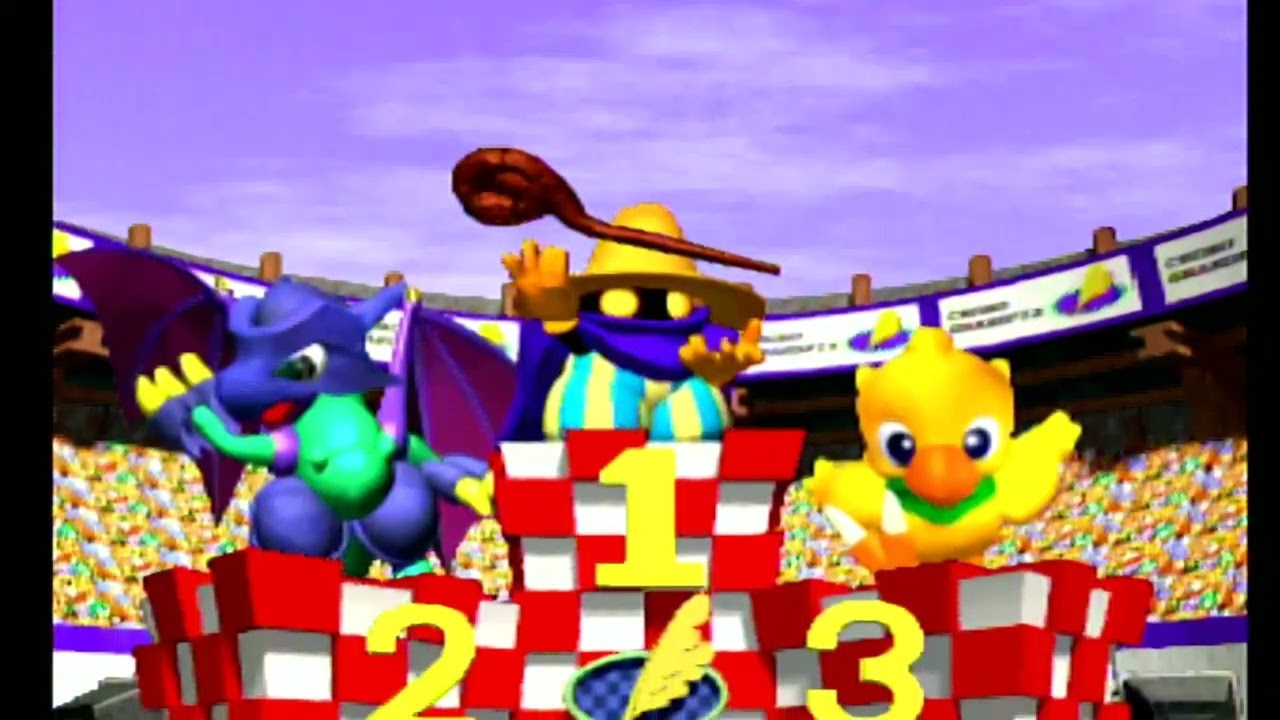 Chocobo Racing Part 6 - Grand Prix Mode Behemoth Class with Black Mage Golem and Goblin
