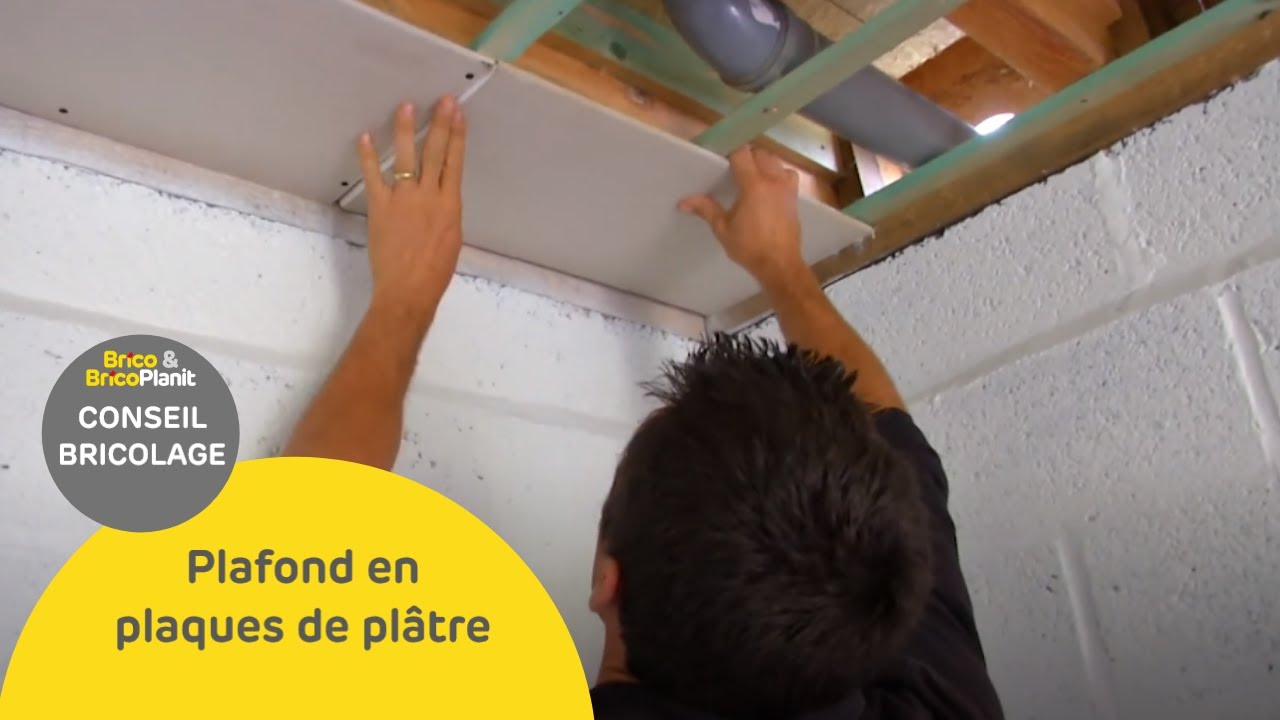 Plafond en plaques de plâtre