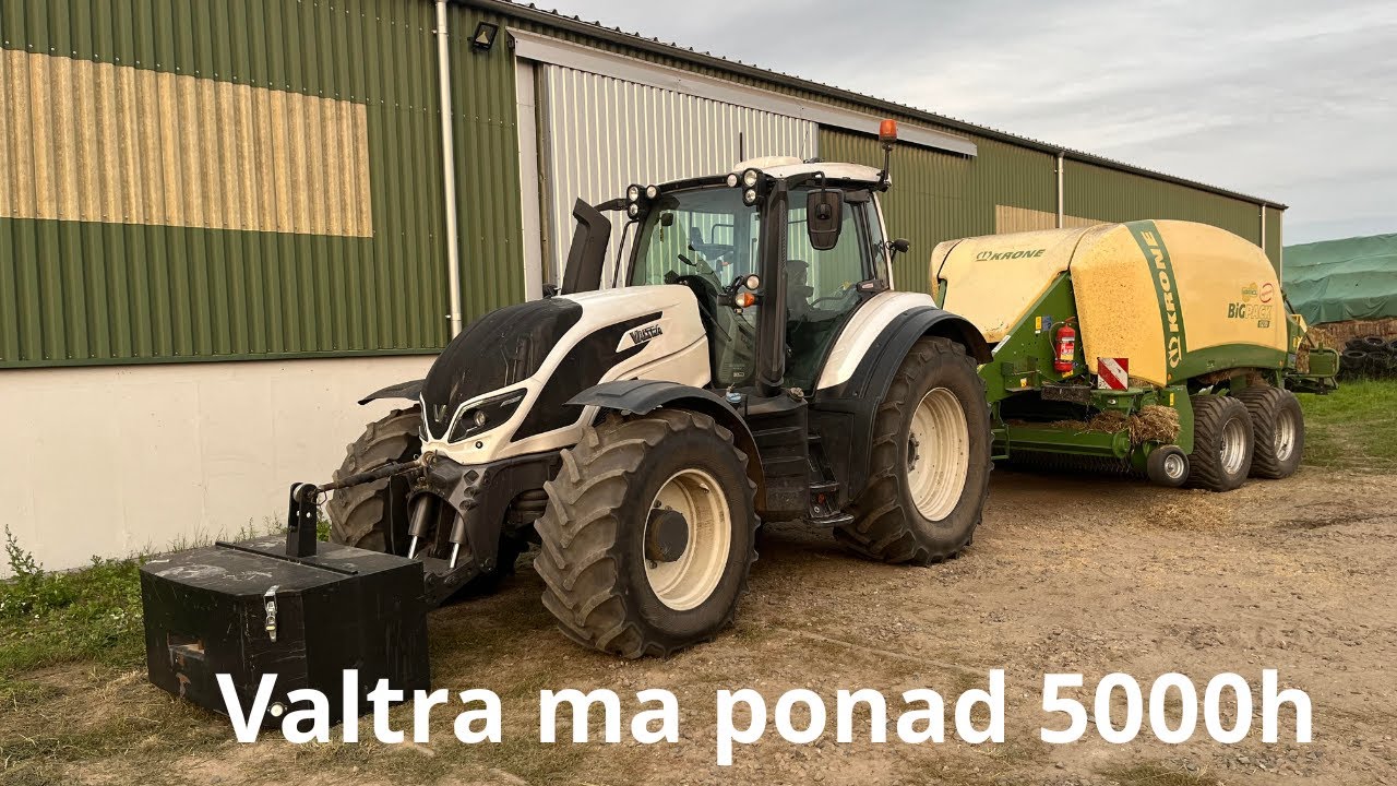 #39 Kolejny sezon prasowania kończę białą Valtra, wybiło jej 5000h