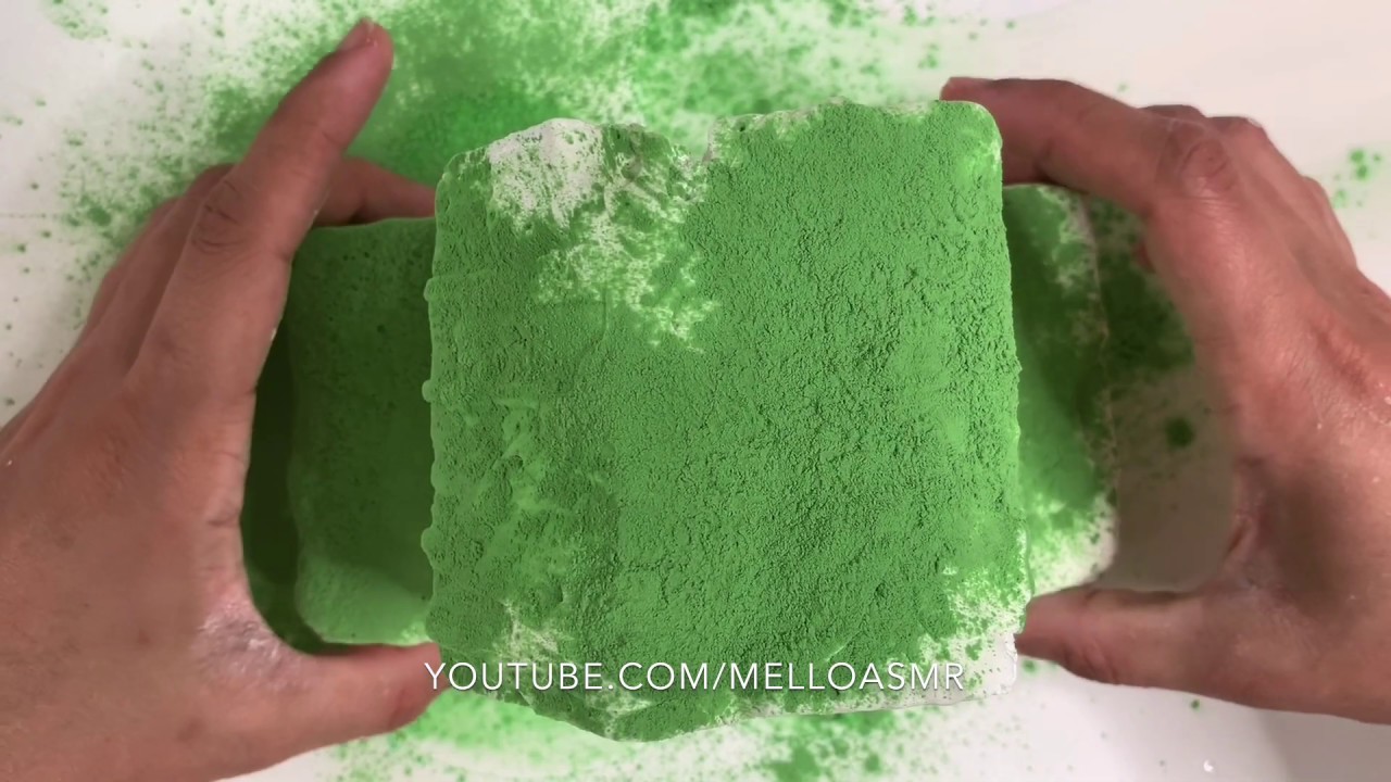 Crushing a Green mountain of BSN | ASMR | Anxiety & Stress Reliever
