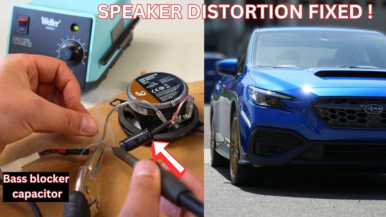 Как установить конденсатор для блокировки басов в автомобильные динамики или твитеры? Устранить и...